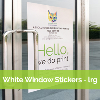 white window stickers