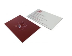 raised gloss uv varnish on business card