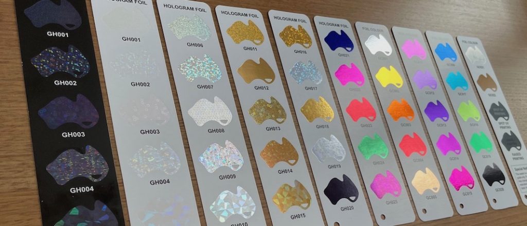 23 foil colour stickers diecut gold, glitter, pink, blue, green, foil, bronze, purple